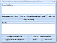 MS Powerpoint Extract Emails From Multiple Present screenshot